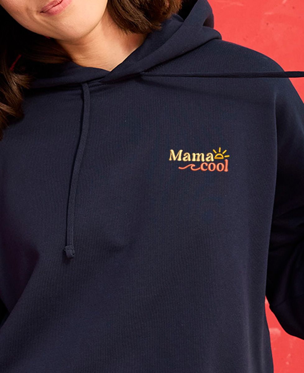 Hoodie femme Mama cool Summer brodé - Cadeaux Maman