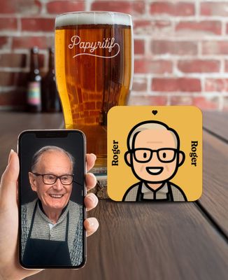 Sous-verre En Bos Super Papy, Cadeau Déal Pour La Fête Des Grands