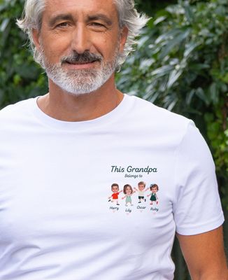 Men's T-Shirt This Grandpa belongs to personalized