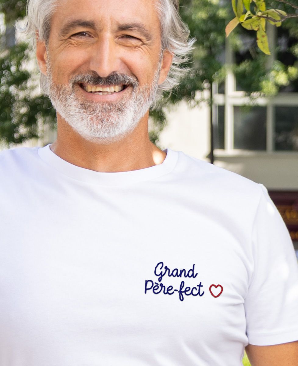 T-shirt homme Grand père-fect (brodé) - Cadeaux Papy