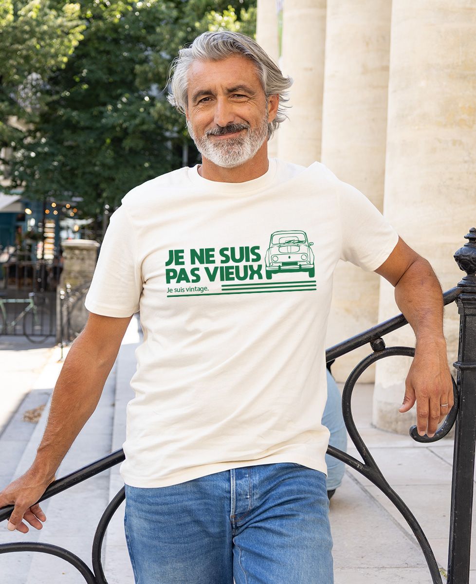 T-shirt homme Vintage Vieille Voiture - Cadeaux Papy