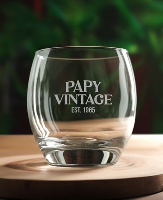 Verre à whisky Papy vintage depuis date personnalisée - Apéro, Mariage