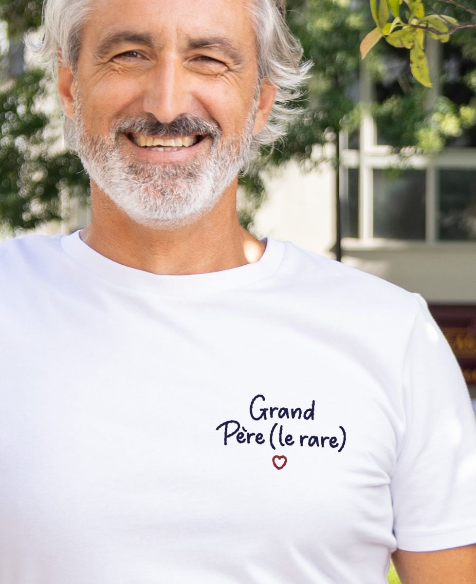 T-shirt homme Grand-Père le rare (brodé) - Cadeaux Papy
