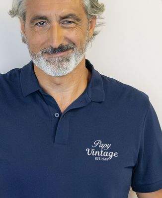 Polo homme Papy vintage depuis date personnalisée
