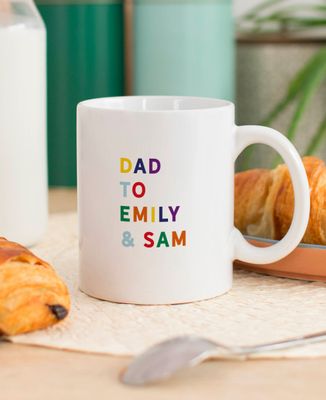 Mom / Dad with multicolored embroidered names