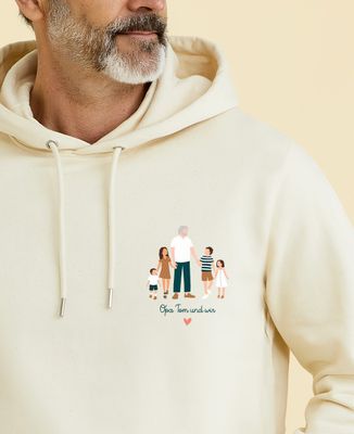Hoodie Männer Opa und wir personalisiert
