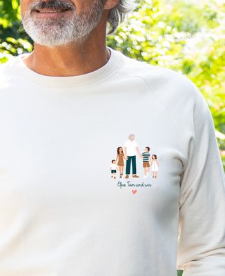 Sweatshirt Mann Opa und ich personalisiert