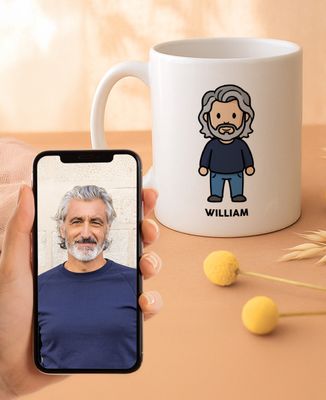 Mug Customized figurine from your photo