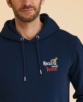 Hoodie homme Raclette & Wine (brodé)