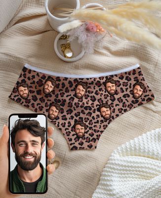 Printed panties Face and custom design - Bachelor/Bachelorette party & Wedding