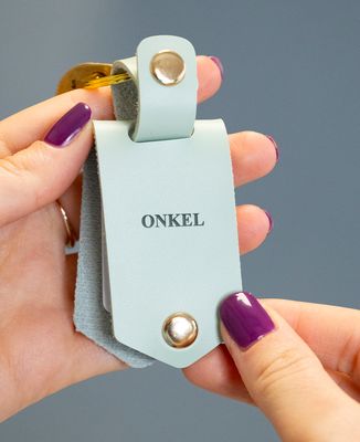 Schlüsselanhänger Onkel und 2 personalisierte Fotos