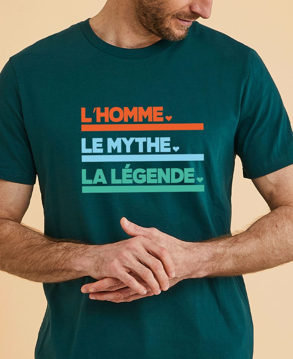 T-shirt homme l’homme, le mythe, la legende