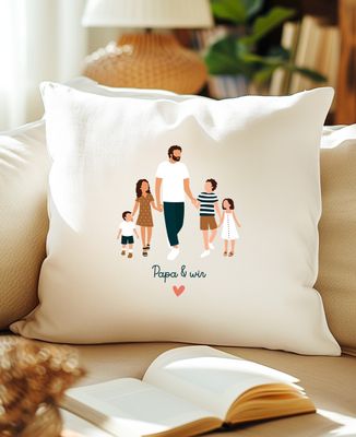 Kissen Papa und ich personalisiert - Papa-Geschenke