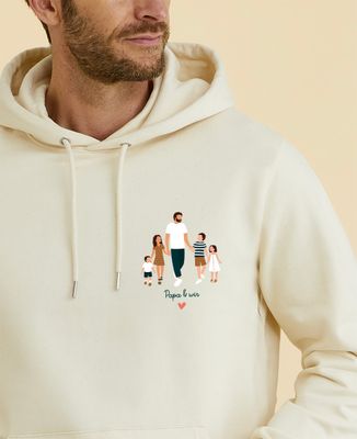 Hoodie Männer Papa und wir personalisiert - Papa-Geschenke
