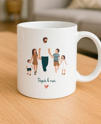 Tazza Papà e noi personalizzati - Regali per papà