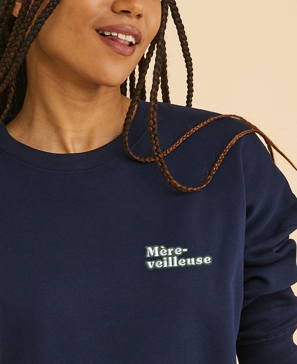 Sweatshirt femme Mère-veilleuse vintage - Cadeaux Maman