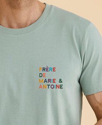 Frère de prénoms multicolore brodé