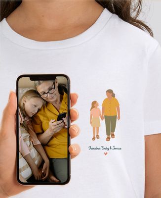 Child T-Shirt Grandma and me from your photo