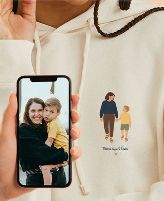 Hoodie Frauen Mama und ich aus Ihrem Foto