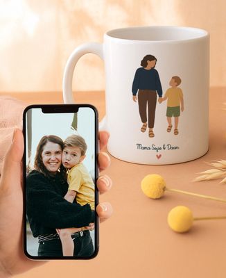 Tasse Mama und ich aus Ihrem Foto