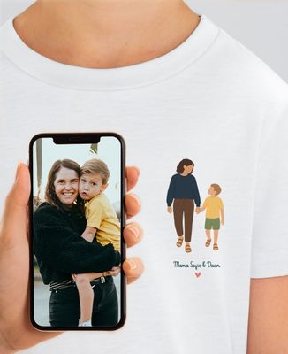 T-Shirt Kind Mama und ich aus Ihrem Foto
