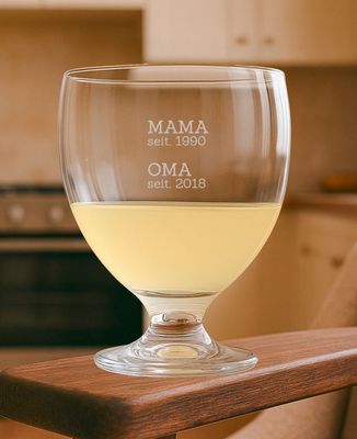 Likorglas Mama und Oma seit Datum graviert - Aperitif