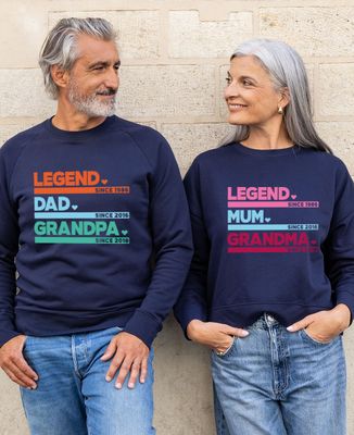 Women's sweatshirt Personalized Maman Mamie legend - Grandma's gifts