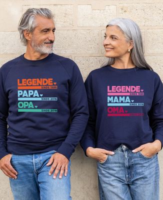 Sweatshirt Frau Legende Mama Oma personalisiert - Geschenke Oma