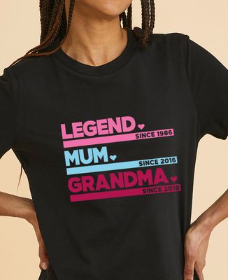 Women's T-Shirt Personalized Mum Grandma legend - Grandma's gifts