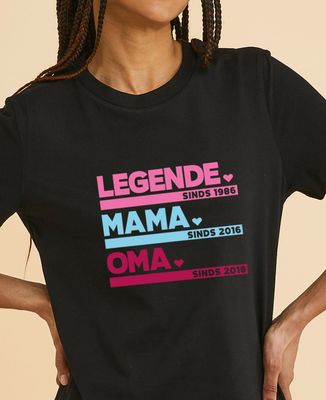T-Shirt Frau Legende Mama Oma personalisiert - Geschenke Oma