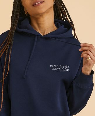 Hoodie femme Caractère brodé personnalisé - Cadeaux Couple