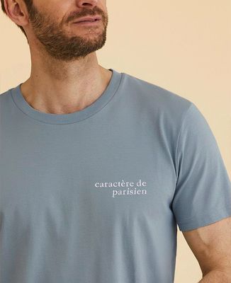 T-shirt homme Caractère brodé personnalisé - Cadeaux Couple