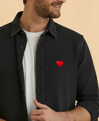 Camicia Pittogramma ricamato personalizzato - Sport, Regali per papà, Regali per la mamma, Calcio, Addio nubilato/celibato, matrimonio, Regali per coppie, EVJF