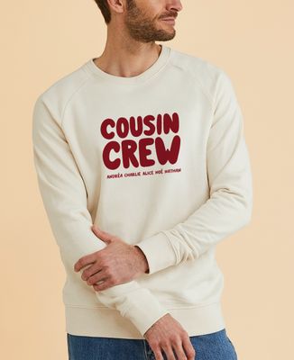 Sweatshirt homme Cousin crew personnalisé
