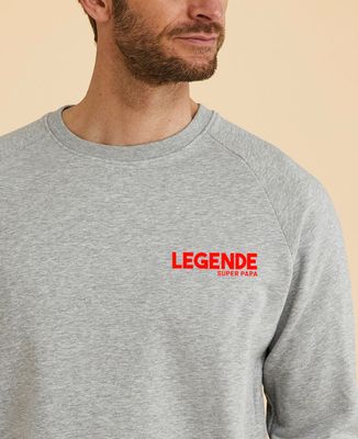 Sweatshirt homme Légende papa mini personnalisé