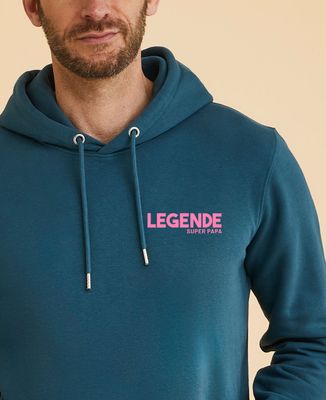 Hoodie homme Légende papa mini personnalisé