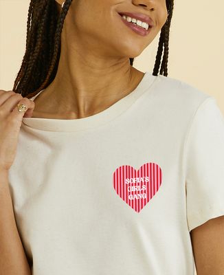 Women's T-Shirt Heart with motif and personalized text