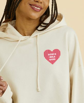 Women's Hoodie Heart with motif and personalized text
