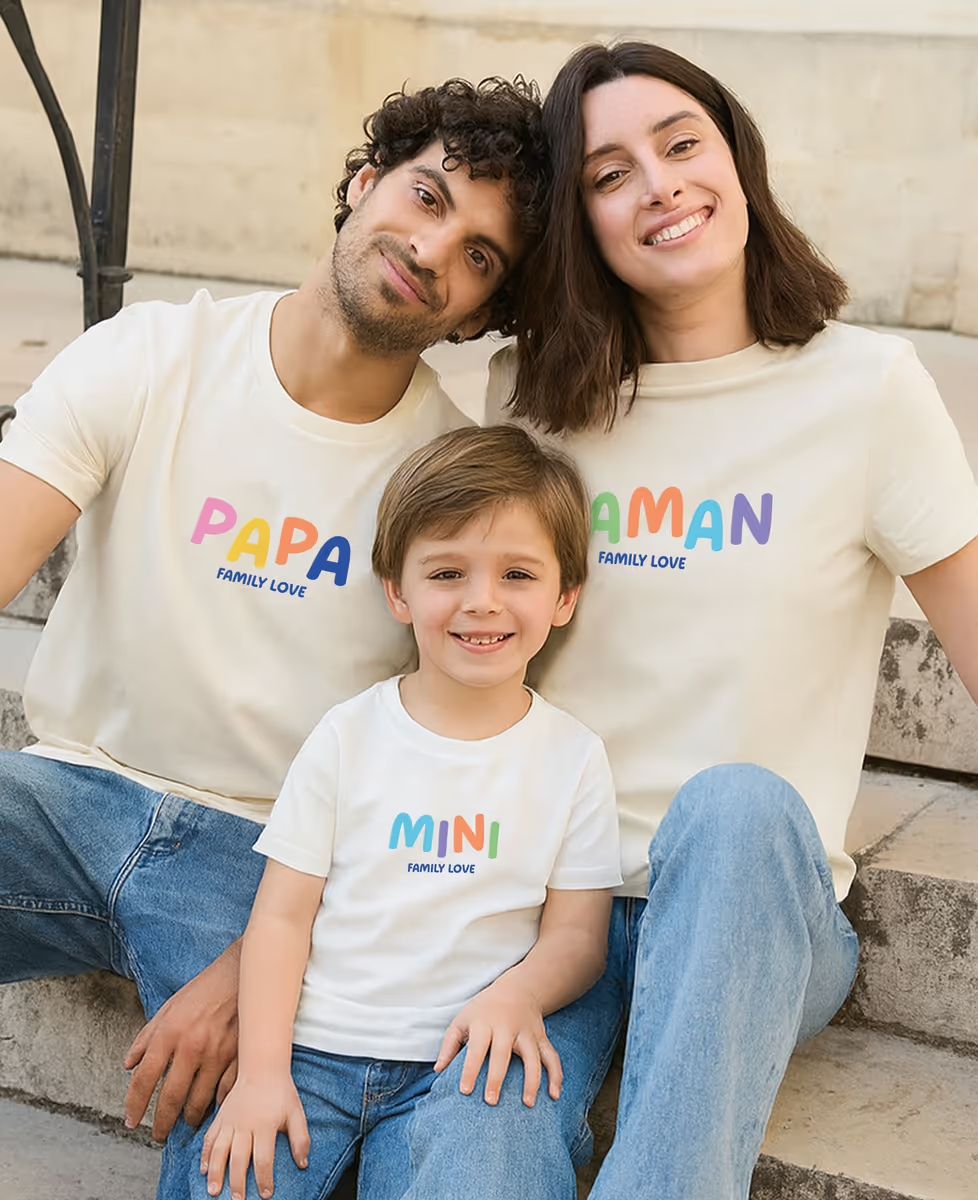 Coffret Trio Maman/Papa/Mini multicolore personnalisé  - Cadeaux Papa, Cadeaux Maman