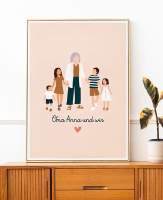 Oma und wir personalisiert