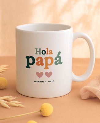Hello Dad y corazones personalizados