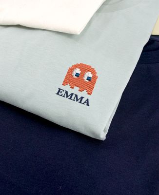 Children's sweatshirt Little ghost and embroidered name - Gifts for Dad