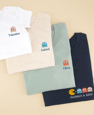 Child T-Shirt Little ghost and embroidered name - Gifts for Dad