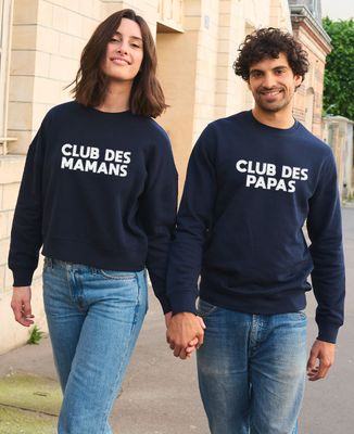 Sweatshirt homme Club des Papas personnalisé en velours