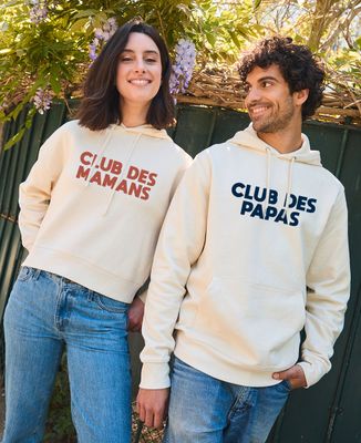 Hoodie homme Club des Papas personnalisé en velours