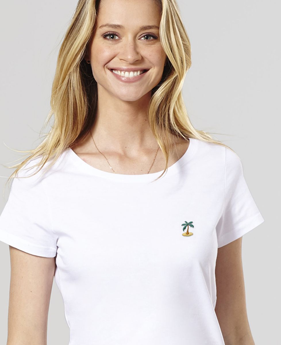 T-shirt femme Palmier (brodé)