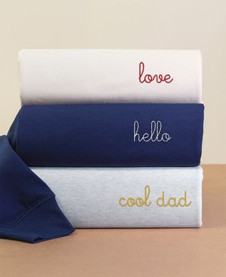 Men's sweatshirt Personalized hand-embroidered text - Gifts for Dad, Mom's gifts, Couple gifts