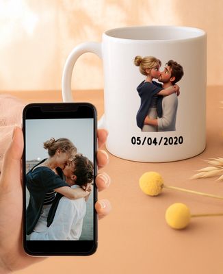Tasse Porträtfilm 3D-Animation aus Ihrem Foto - Papa-Geschenke, Geschenke Mama, Geschenk Opa, Geschenke Oma, Geschenke für Paare