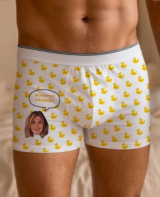 Printed boxer shorts Face message and custom design - Couple gifts, Gifts for Couples