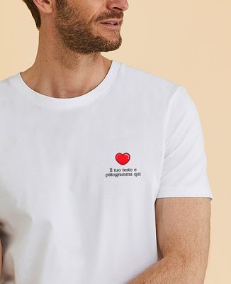 MoonWorks Maglietta Uomo 'Lieblingsmensch' - Idea Regalo Per Amici E Partner, 100% Cotone, Fino Alla 4XL